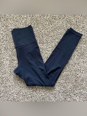EUC Salutation Stash 7/8 Navy Athleta Tights Leggings Small Tall ST